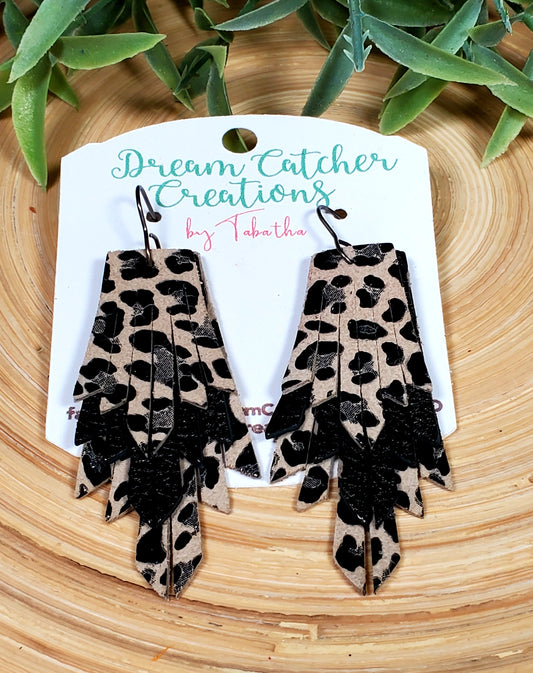 Boho Fringe- 2.5 in.- Leopard