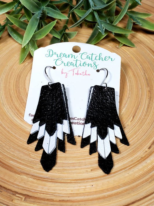 Boho Fringe- 2.5 in.- Black & White