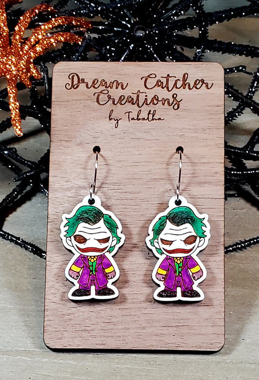 Joker Wood Earrings