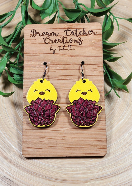 Chick Wood Earrings