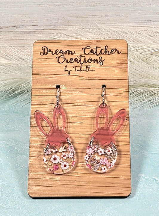 Bunny Egg Acrylic Earrings